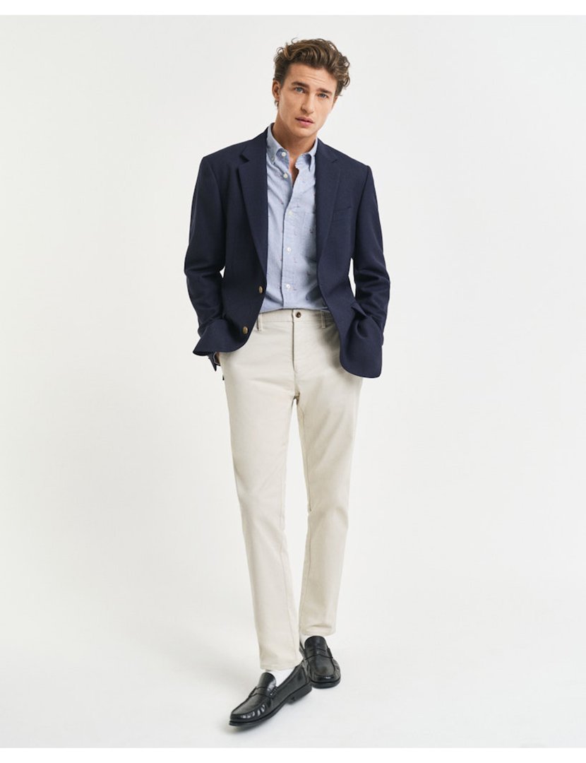 Calças Chino Slim Bege