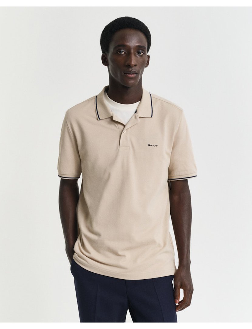 Pólo Masculino Bege