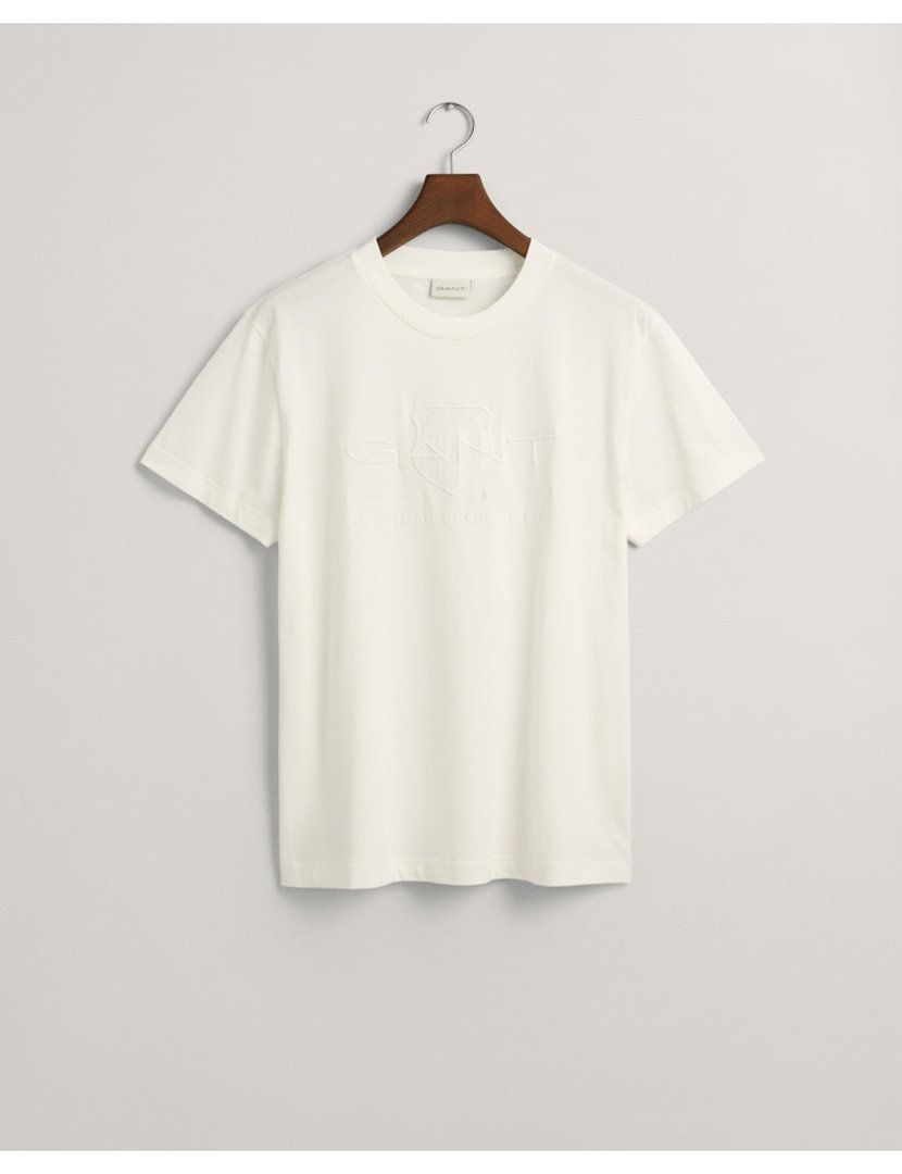 T-shirt Tonal Shield Branco