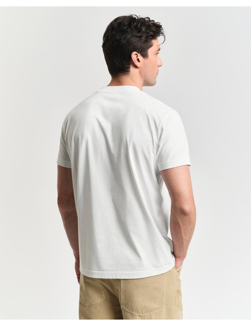 T-shirt Tonal Shield Branco