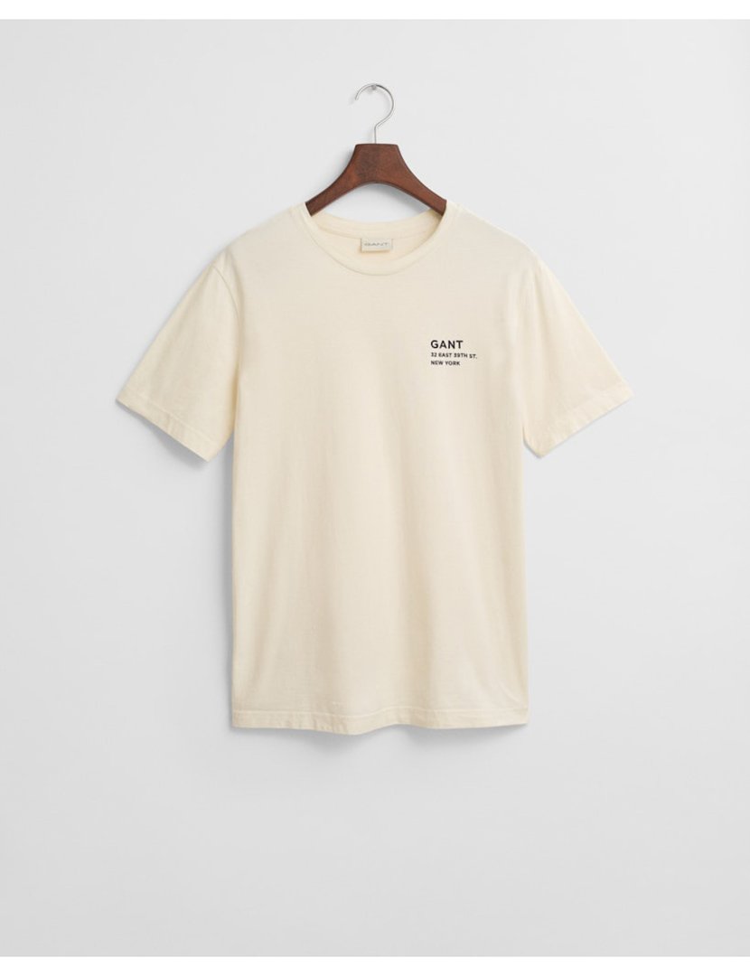 T-shirt Small Graphic Bege