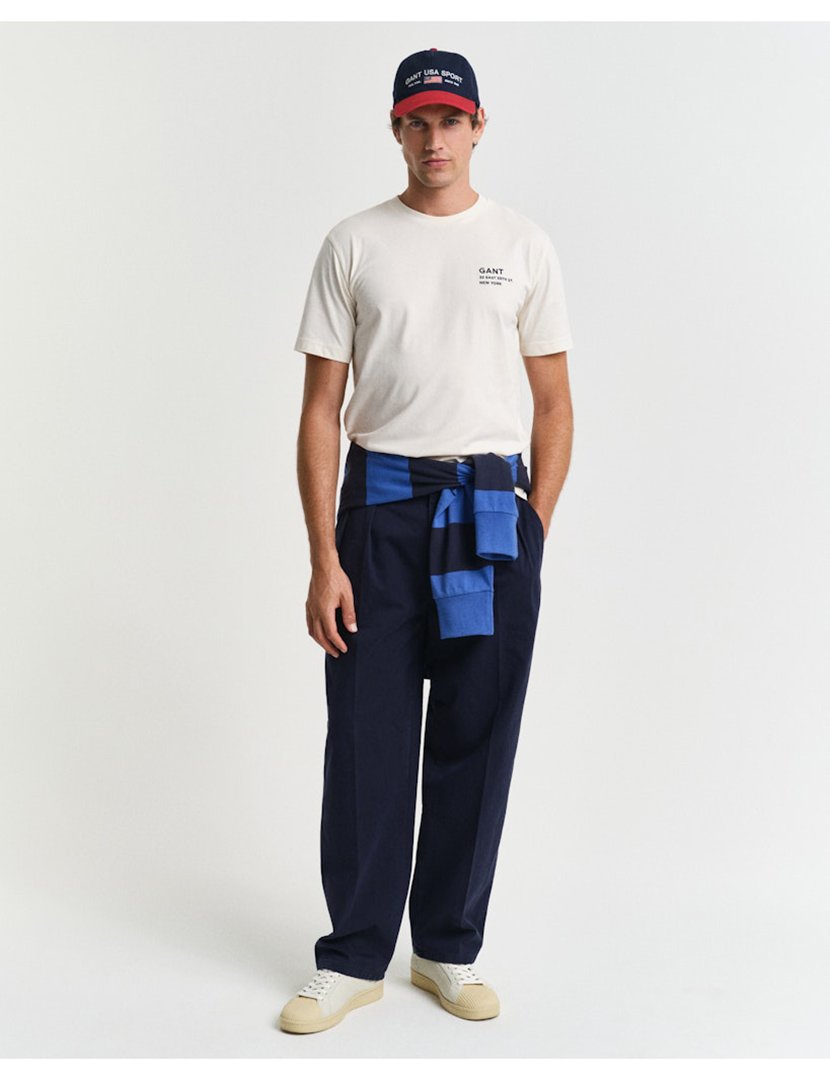 T-shirt Small Graphic Bege