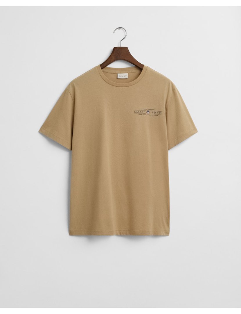 T-shirt Printed Graphics Castanho