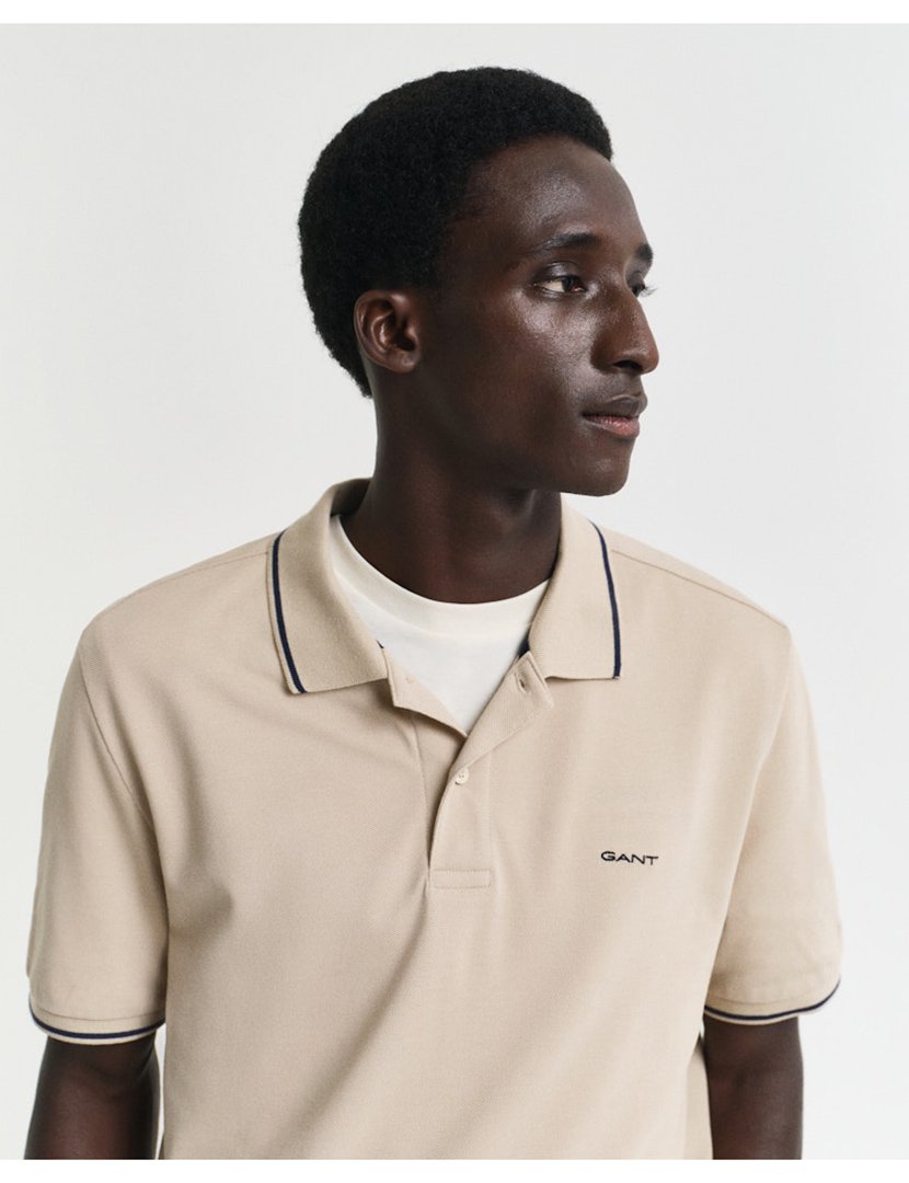 Pólo Masculino Bege