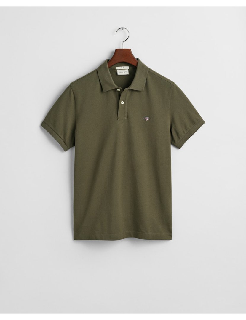 Pólo clássico slim Verde