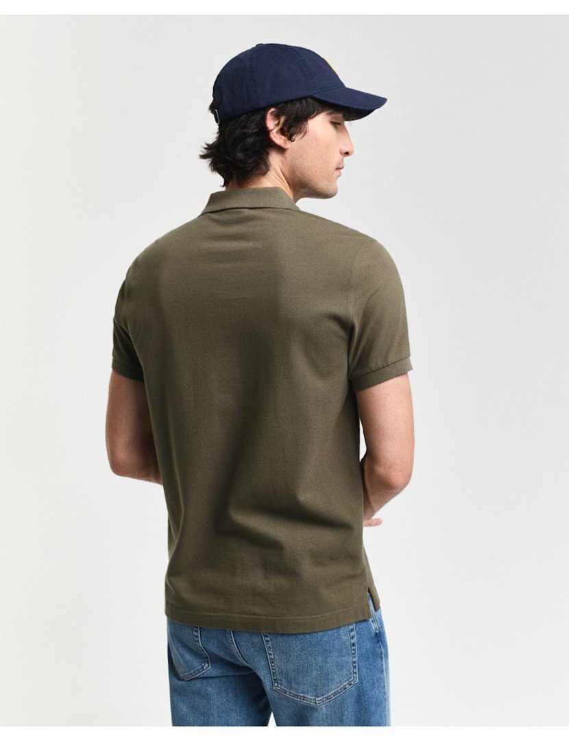 Pólo clássico slim Verde