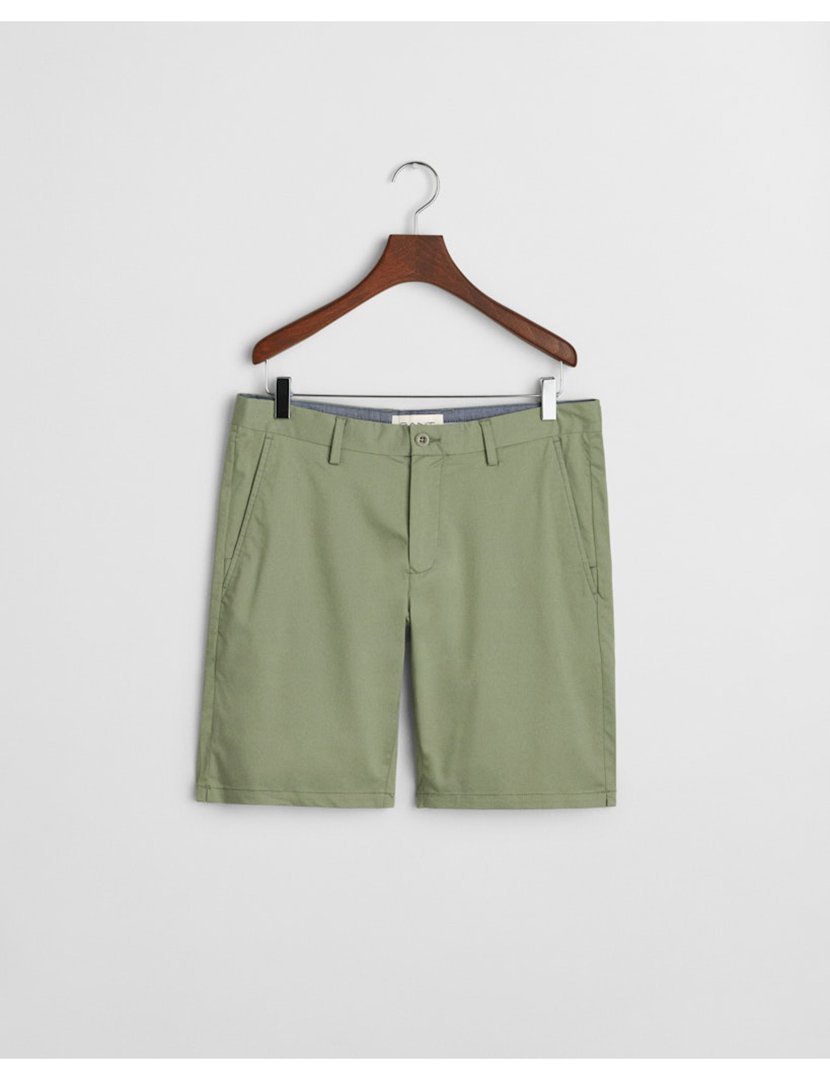 Calções chino slim sports Verde