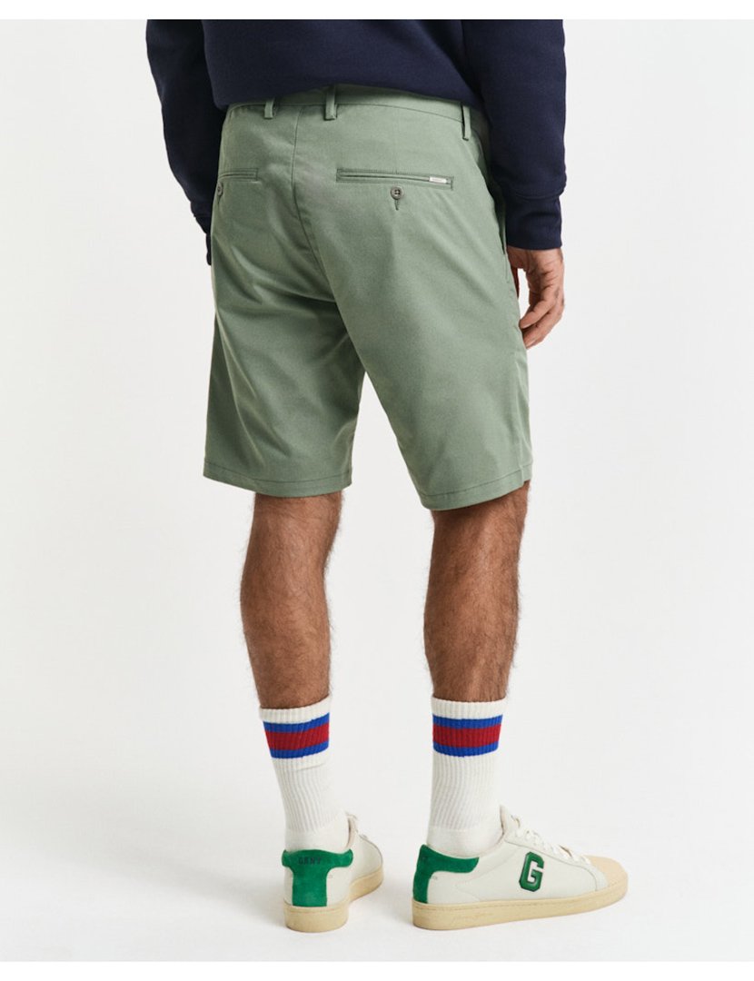 Calções chino slim sports Verde