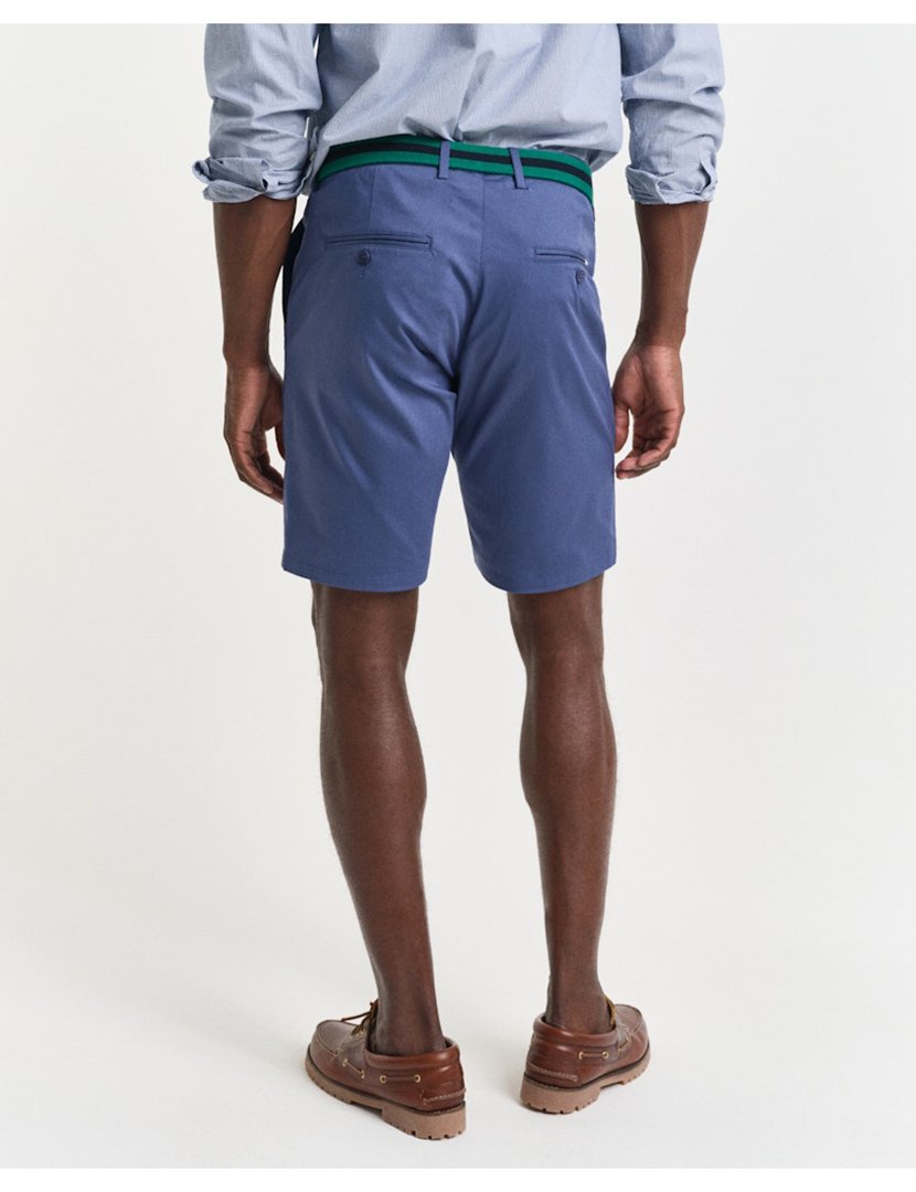 Calções chino slim sports Azul