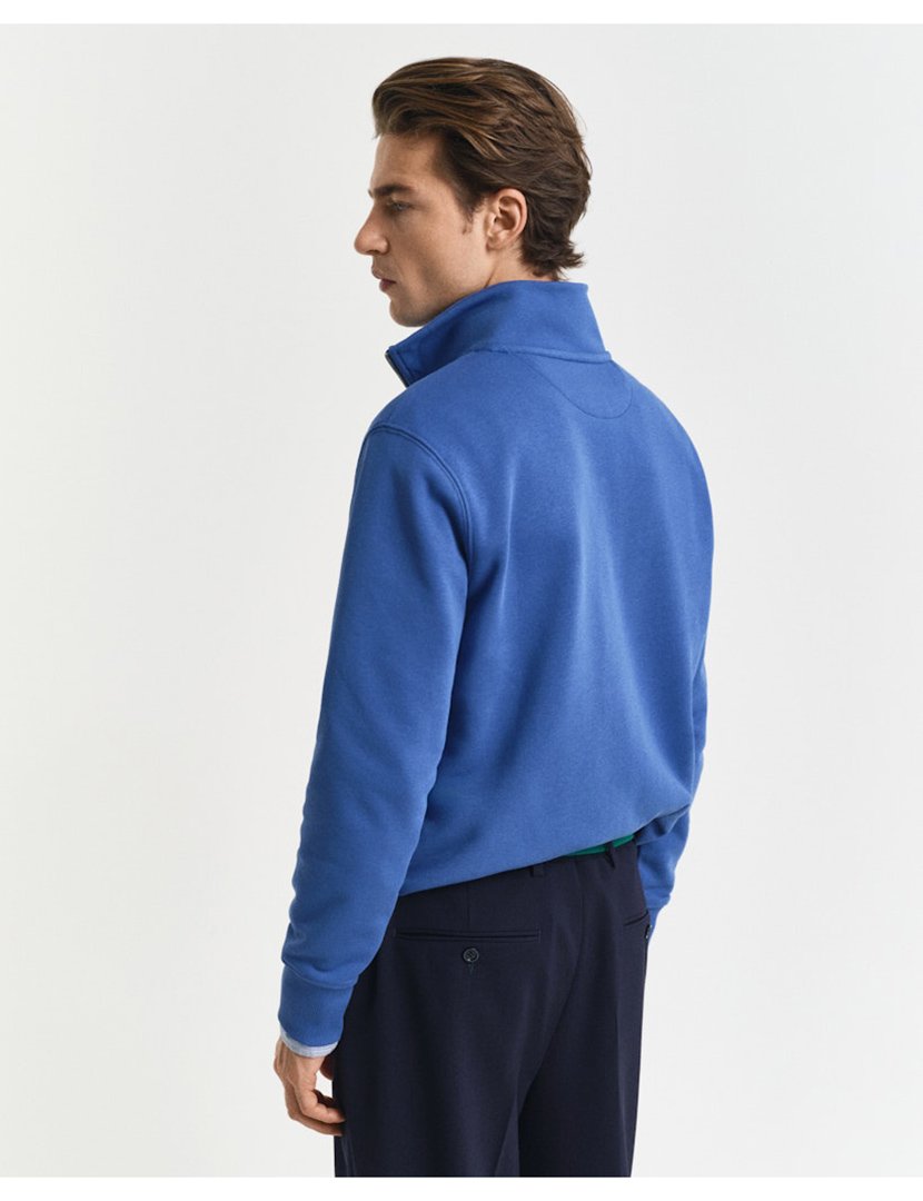 Sweathsirt half zip Azul