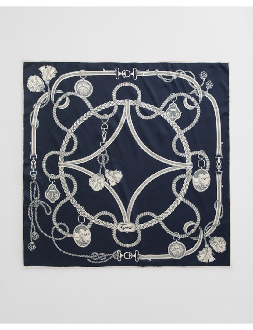 Lenço de cetim Azul