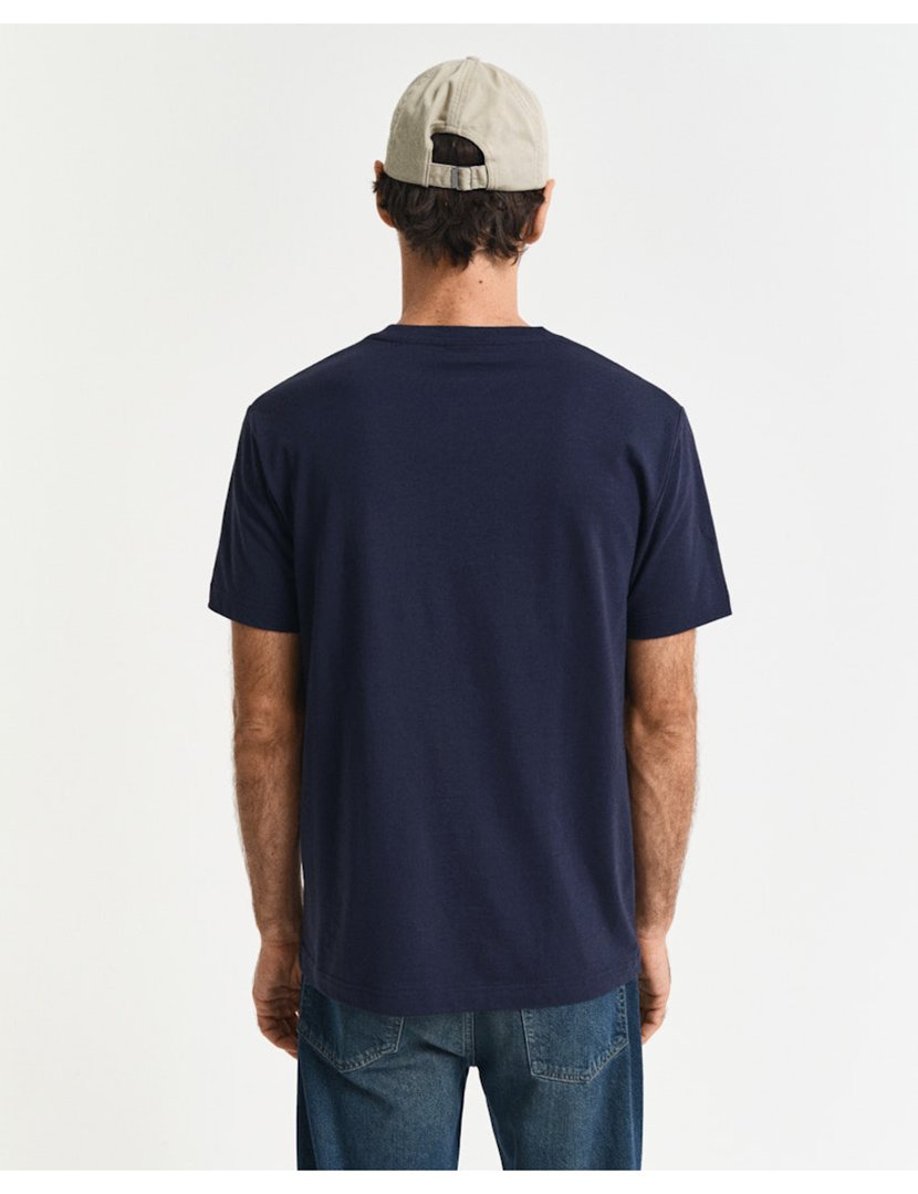 T-shirt com bolso Azul