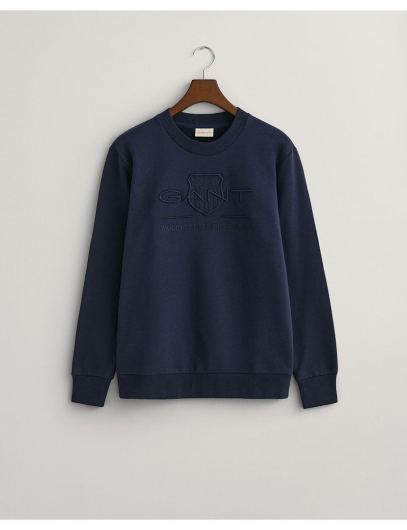 Sweatshirt Tonal Shield Azul