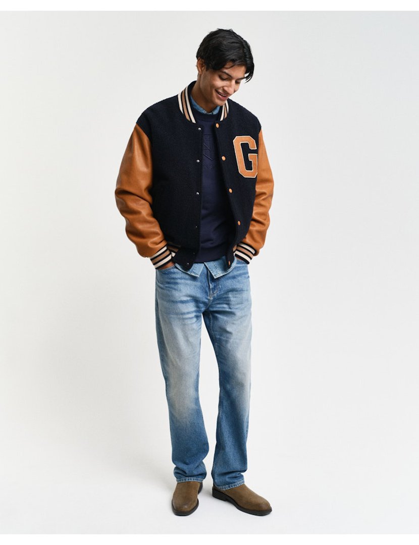 Sweatshirt Tonal Shield Azul