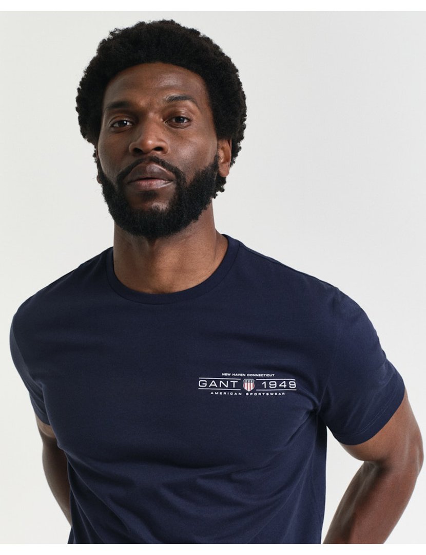 T-shirt Printed Graphics Azul