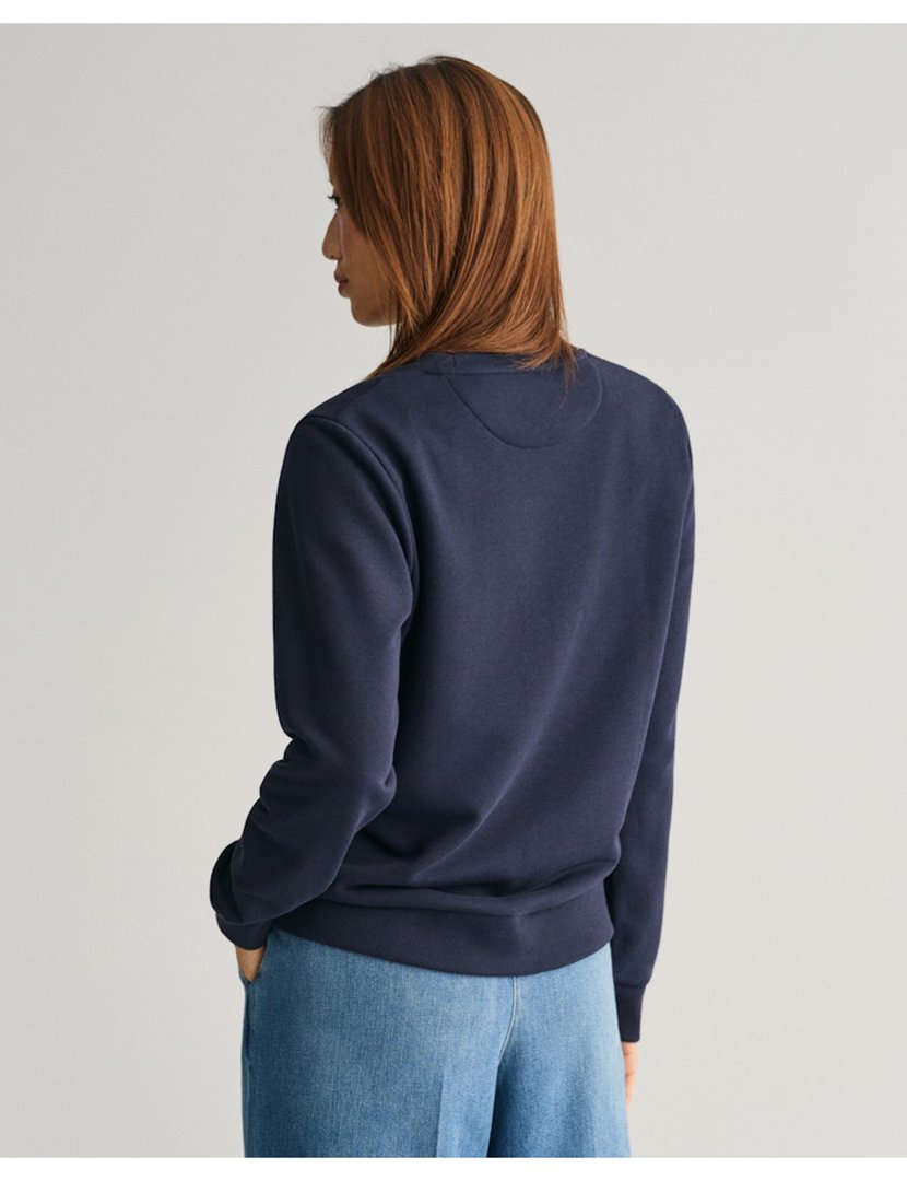 Sweatshirt regular tonal shield Azul