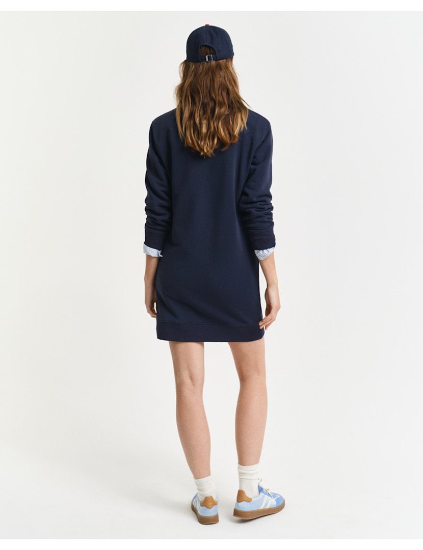 Vestido de malha mini Azul