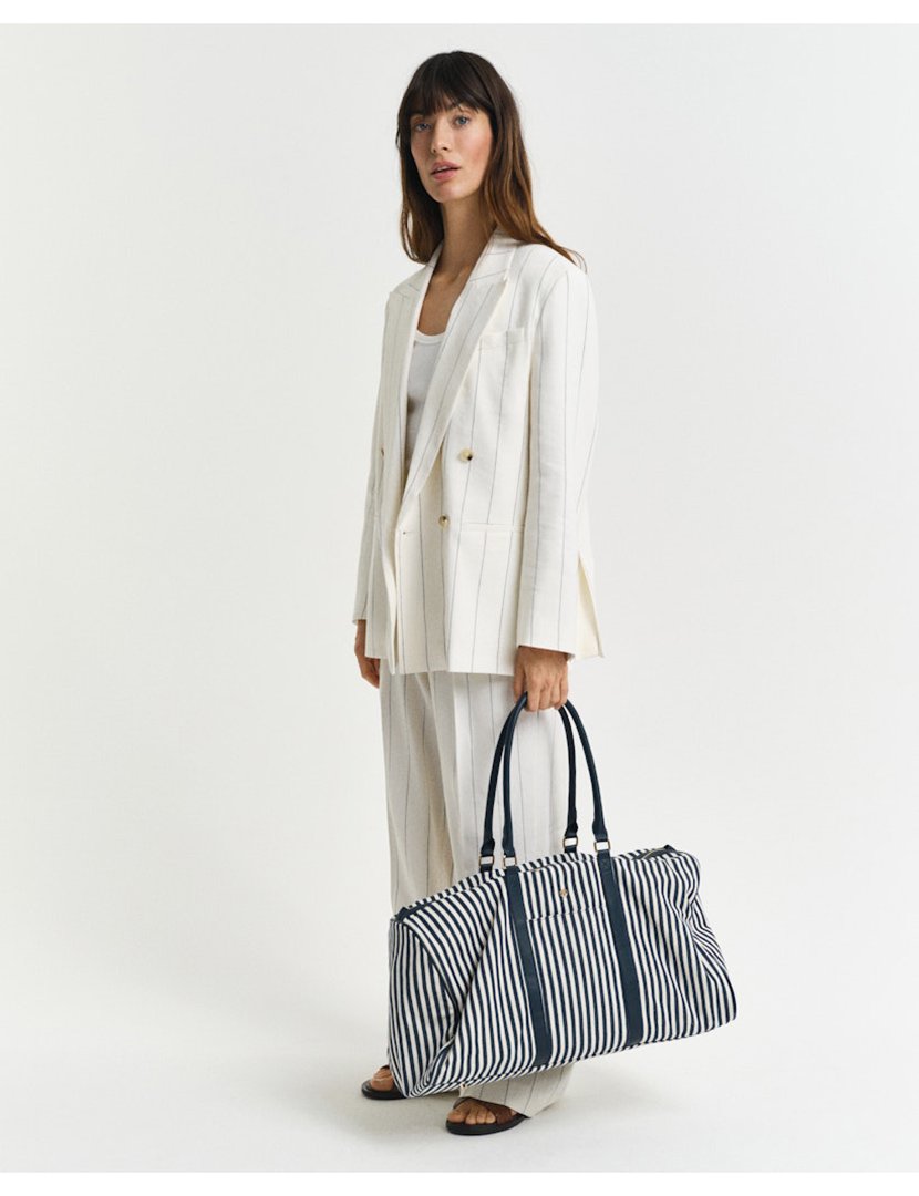 Mala de viagem riscas Azul