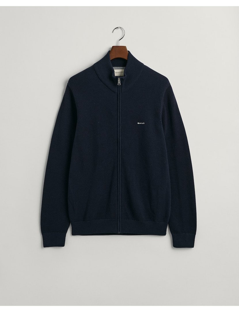 Blue Zip Cardigan