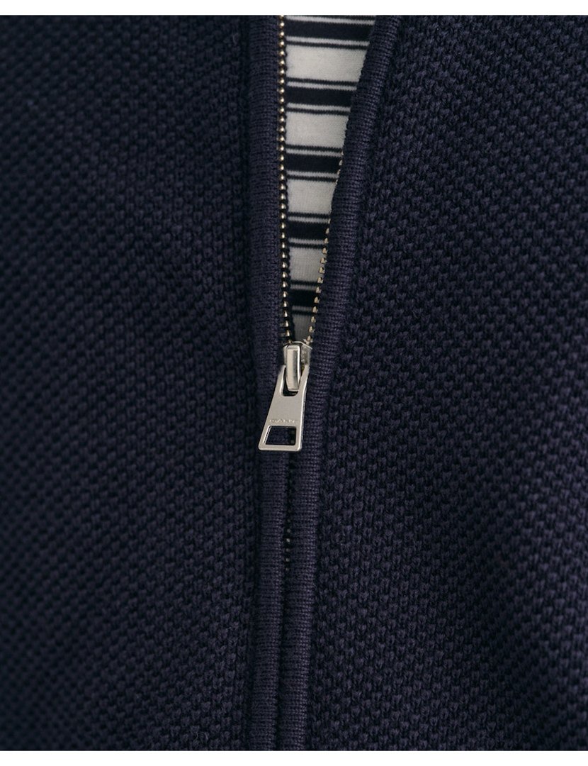 Cardigan com fecho Azul