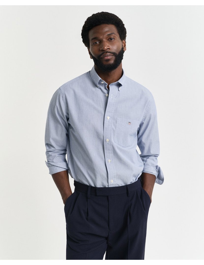 Camisa de manga comprida Azul