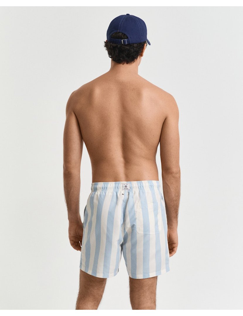 Calções de banho riscas Azul
