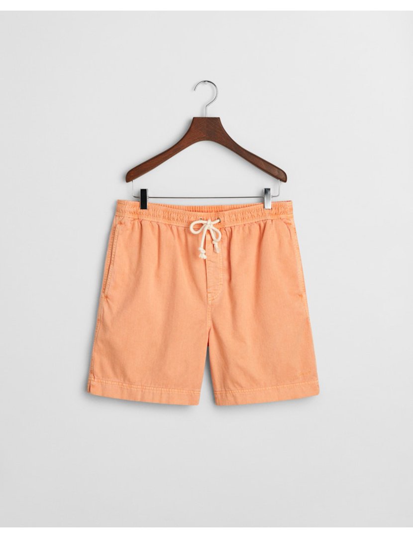 Calções regular sunfaded Castanho