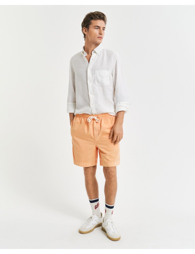 Calções regular sunfaded Castanho