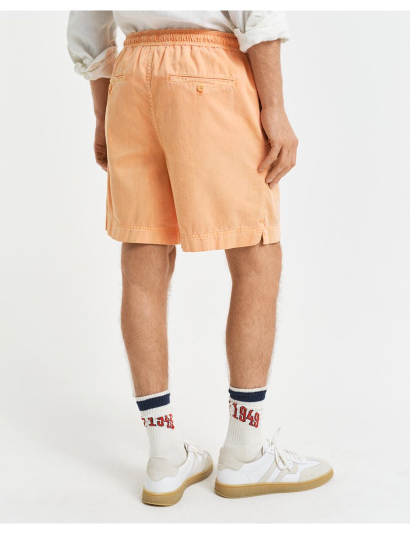 Calções regular sunfaded Castanho