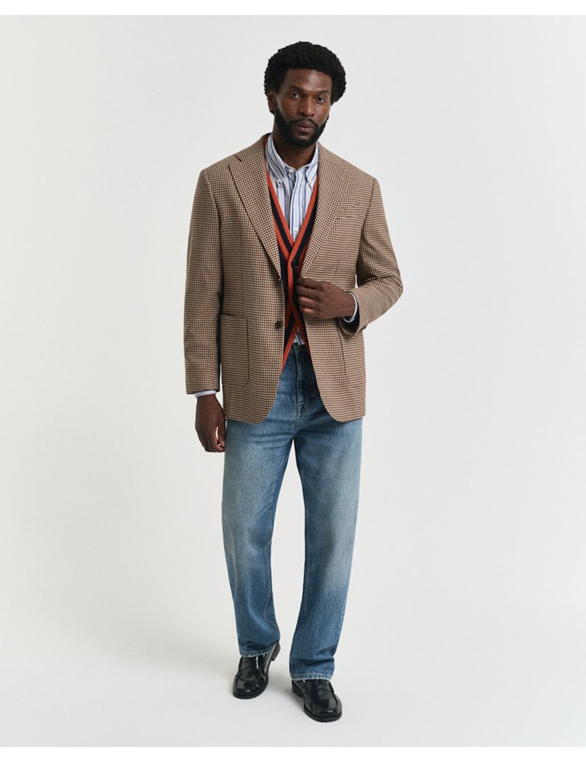 Blazer xadrez Castanho