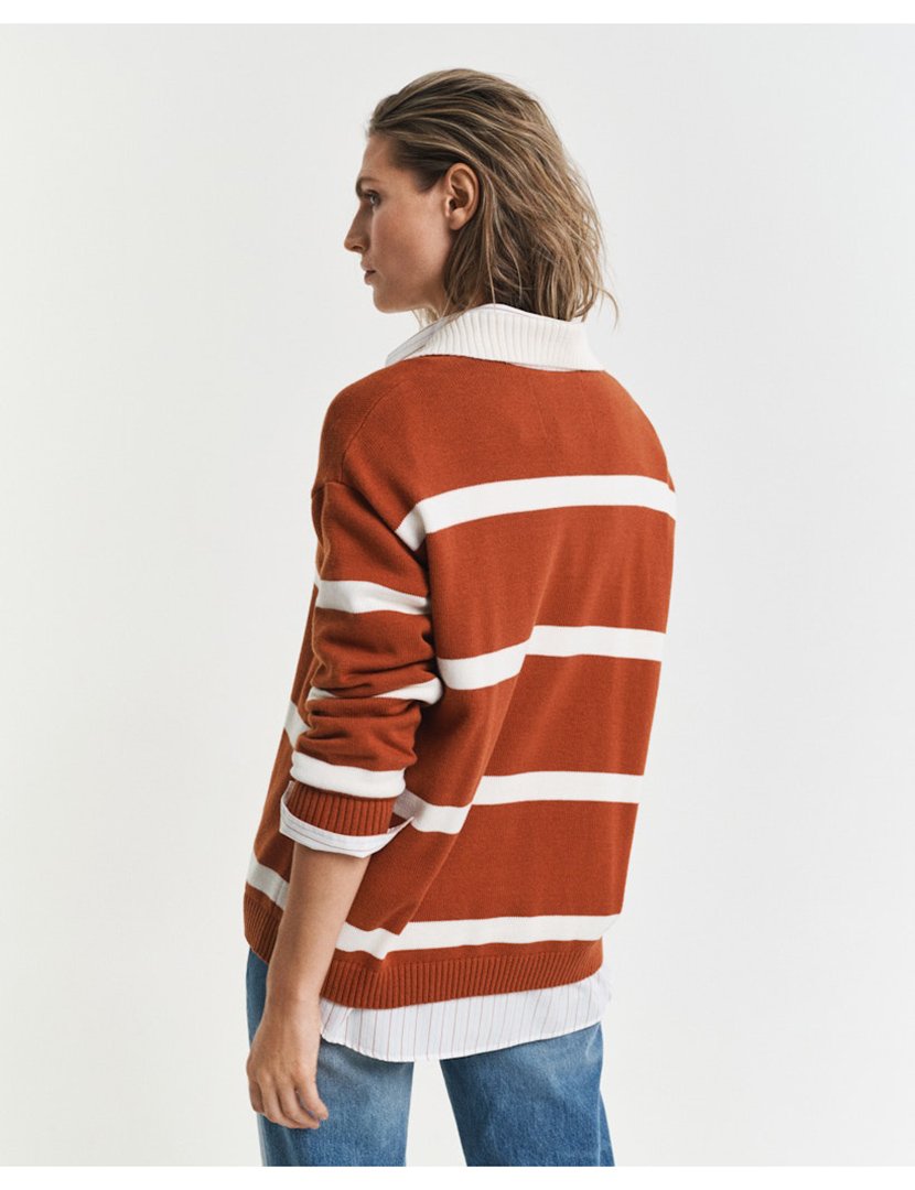 Pólo de malha Castanho