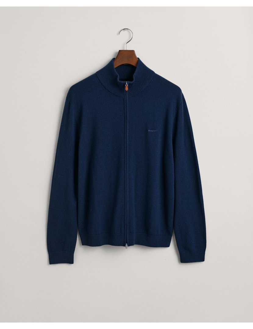Blue Zip Cardigan