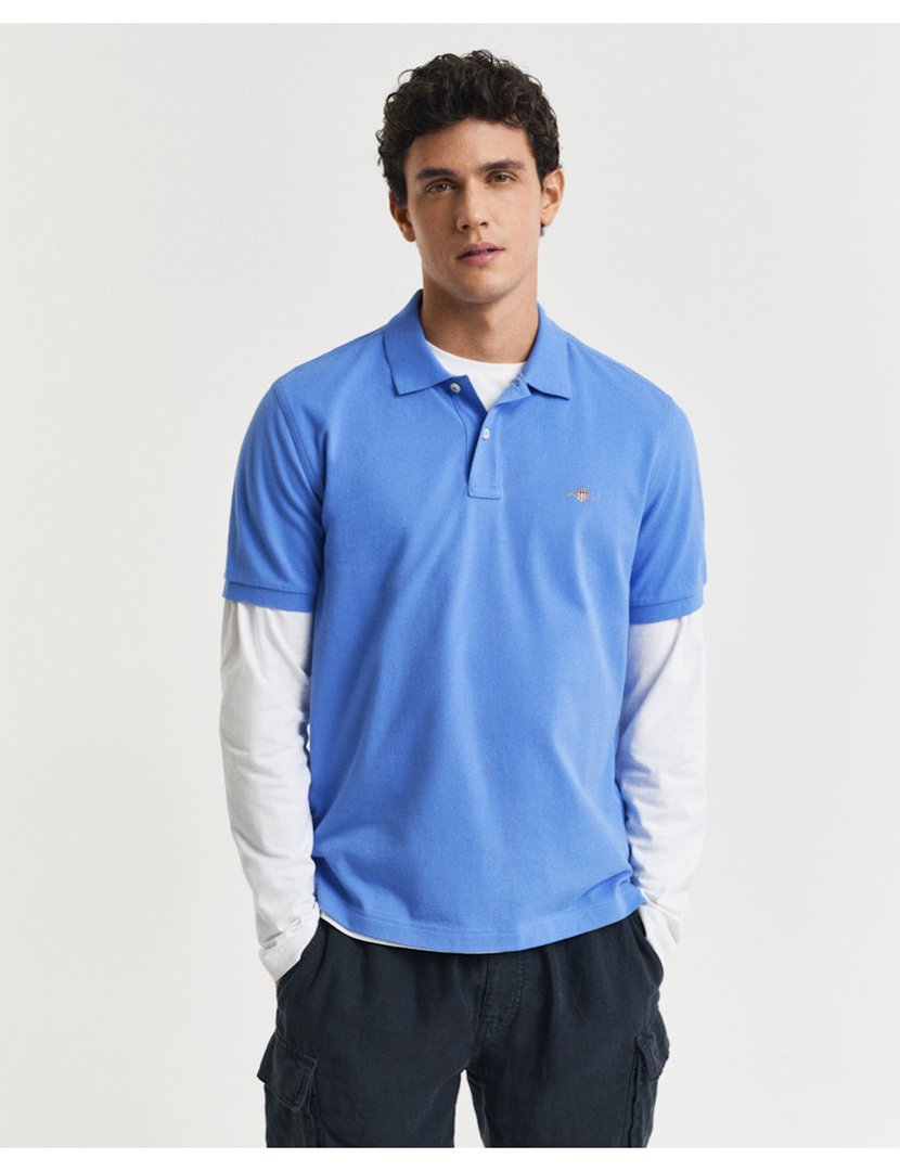 Pólo Clássico Regular Azul