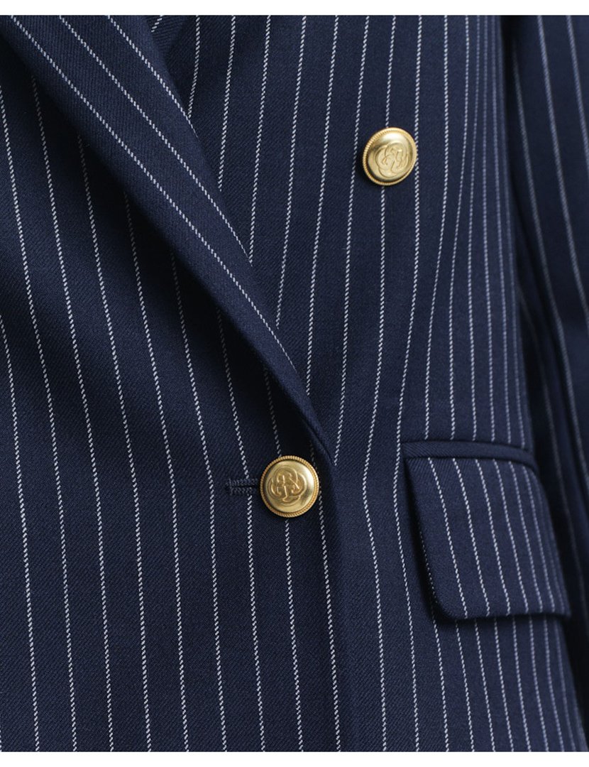 Blazer Pinstriped Club Azul