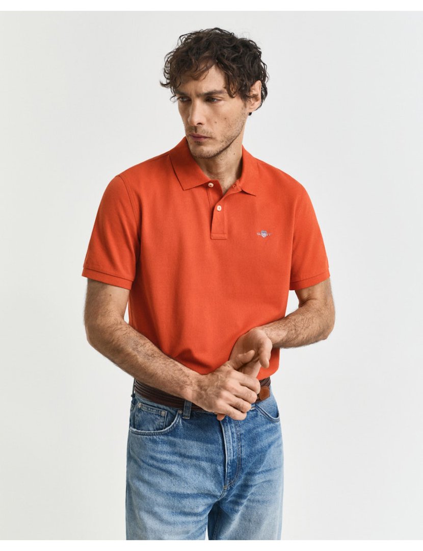 Pólo Clássico Regular Laranja