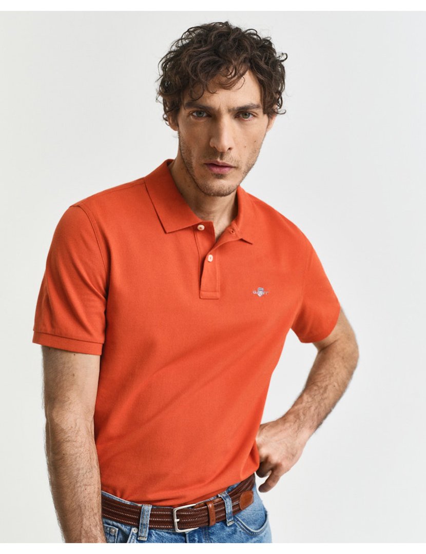 Pólo Clássico Regular Laranja