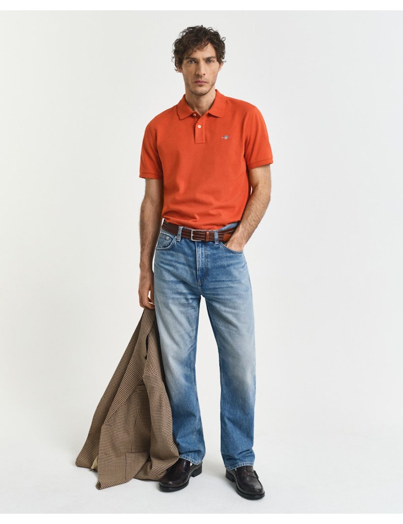 Pólo Clássico Regular Laranja