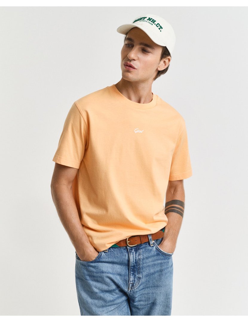 T-shirt Homem Laranja