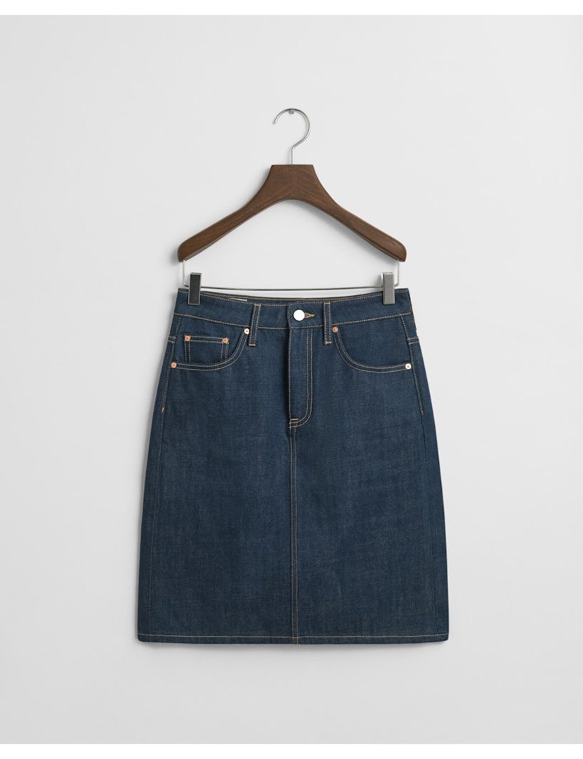 Saia de ganga midi Azul