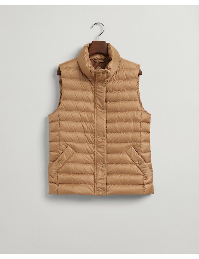 Colete acolchoado Castanho