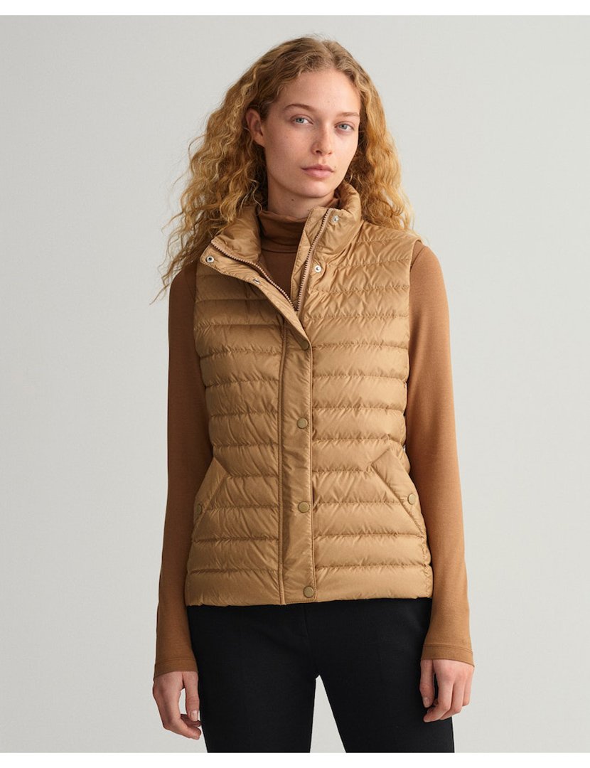 Colete acolchoado Castanho