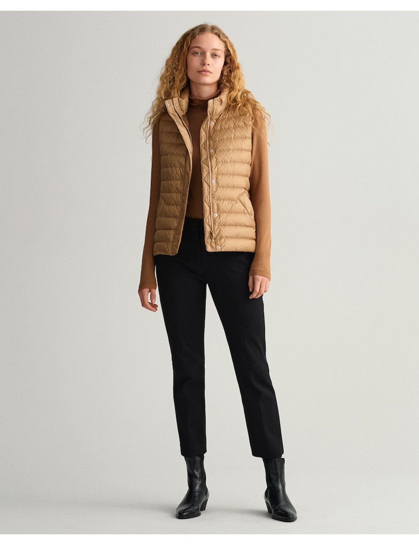 Colete acolchoado Castanho