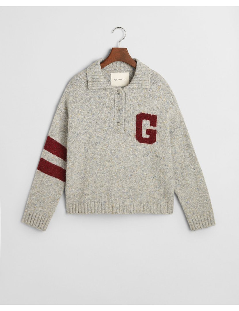 Pólo de malha Cinzento