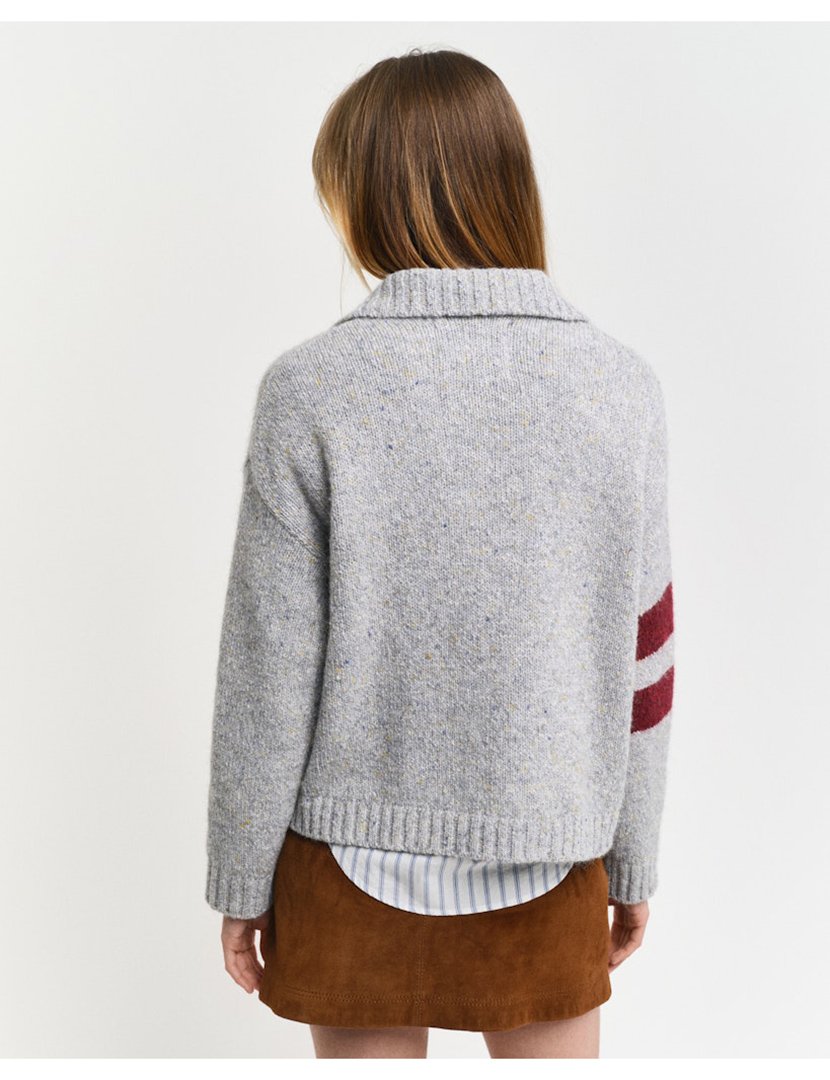 Pólo de malha Cinzento