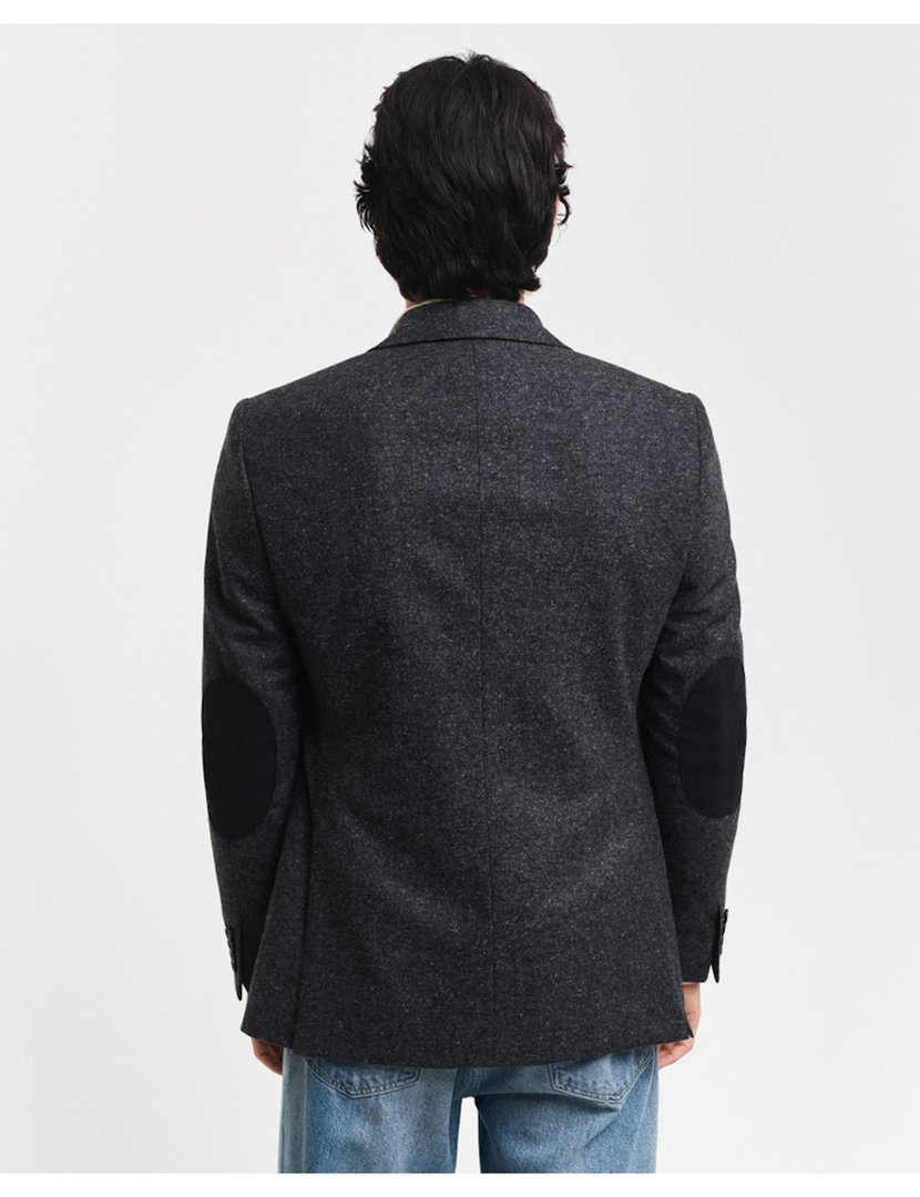 Blazer de Fato slim fit Cinzento