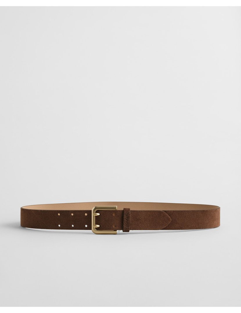 Cinto de camurça Castanho