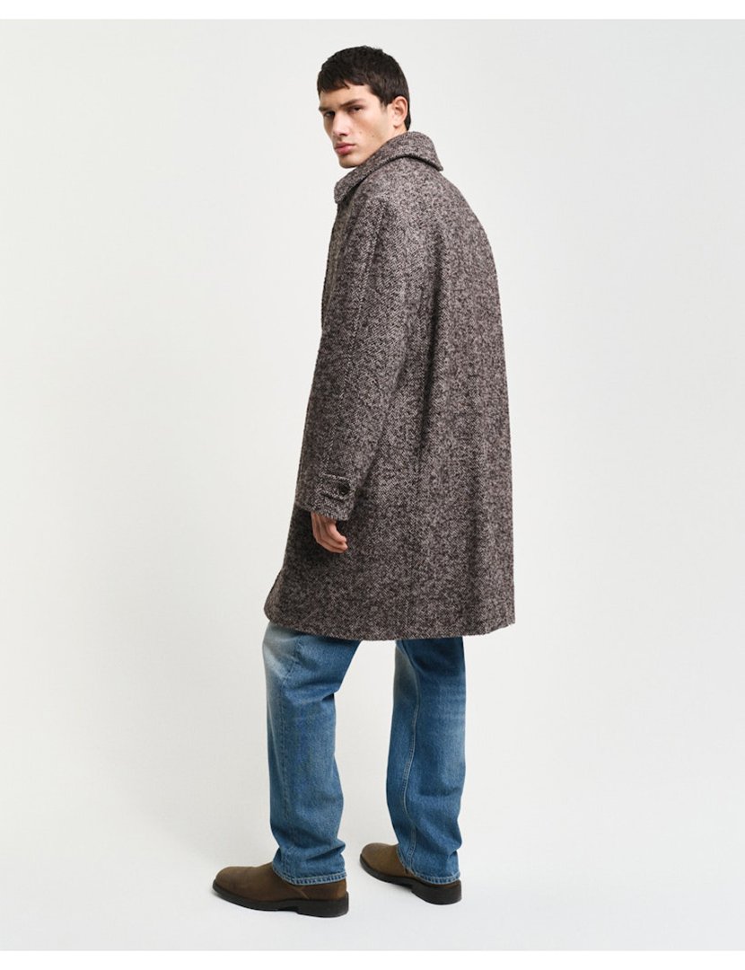 Sobretudo de lã Preto