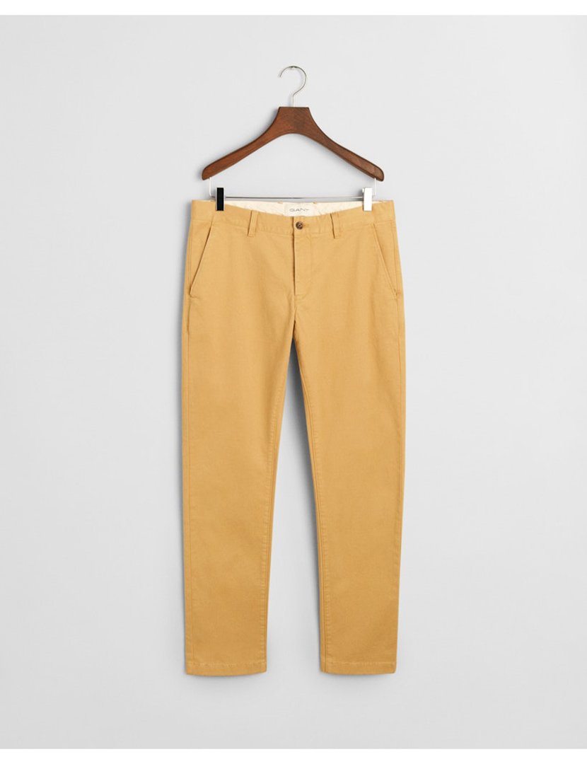 Calças Slim Super Chino Cinzento