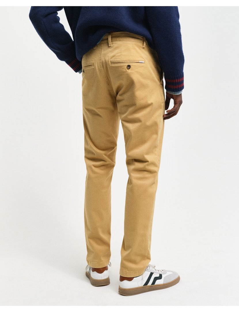 Calças Slim Super Chino Cinzento