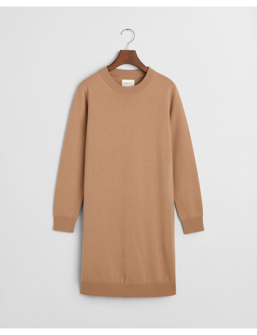 Vestido de lã Castanho